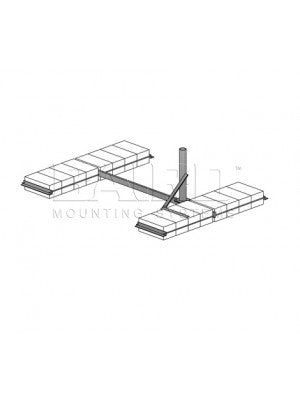 Antenna Mount, 2.88" O.D. x 3' Mast w/ Pad