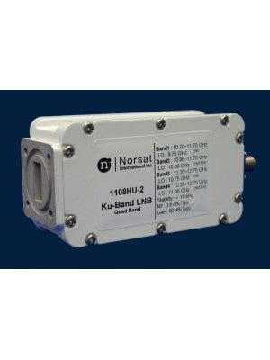 LNB, PLL, Ku-Band, Quad Band, 10.70 - 12.75GHz, L.O Stability: EXT REF, Noise Figure 0.8dB, N-Connector