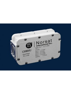LNB, PLL, Ku-Band, Quad Band, 10.70 - 12.75GHz, L.O Stability:+/-025KHz, Noise Figure 0.8dB, N-Connector