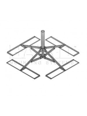 Antenna Mount (1 Tray), 5.56" O.D. x 3' Mast w/ Pad