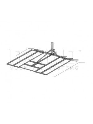 Antenna Mount Universal Ridgemount-10D, 6.62" O.D. x 5' Mast w/ Pad 2.4M