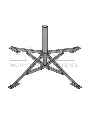 Antenna Mount (Penetrating), 6.62" O.D. x 3' Mast 3.0M