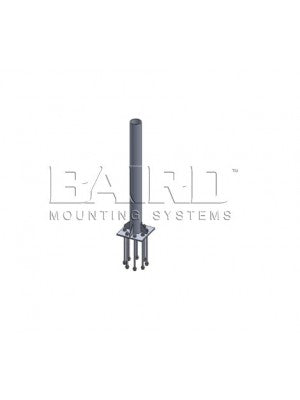 Antenna Mount 10.75" O.D. (Collar) x 5' King Post Pedestal Mount w/ Foundation Kit 3.8M