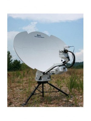 Antenna, Fly-away,Ku-Band,SNG/Military Tri-Band, Motorized Transportable, 1.0m