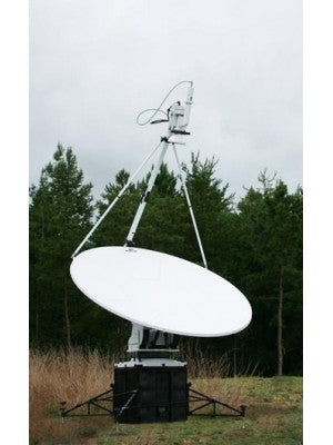 Antenna, Fly-away,C-Band/Ku-Band, SNG/Military Quad-Band, Motorized Transportable, 2.0m