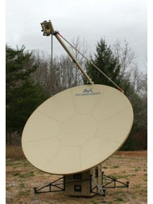 Antenna, Fly-away, C-Band/Ku-Band, SNG/Military Quad-Band, Motorized, 2.4m