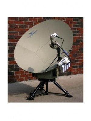 Antenna, Fly-away, Ku-Band,SNG/Military Tri-Band, Band-Upgradable, Motorized, Transportable, Airline Checkable, 90cm